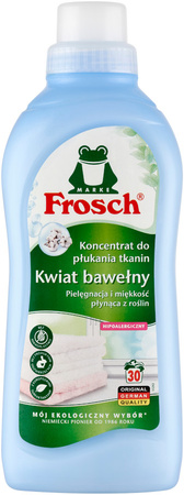 Frosch Ekologiczny Kwiat Bawełny Koncentrat Płyn do Płukania Tkanin 750ml x2