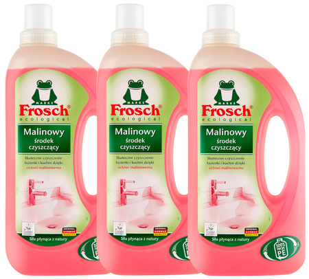 Frosch Ekologiczny Malinowy Środek Czyszczący do Kuchni i Łazienki 1000 ml x3