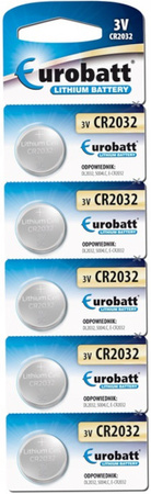 EUROBATT Baterie Litowe CR2032 - 3V Zestaw 5 szt