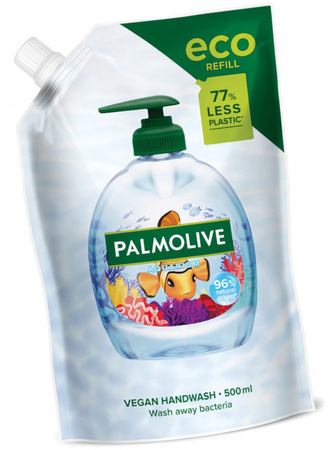 PALMOLIVE Aquarium Wegańskie Mydło do Mycia Rąk w Płynie 4x500ml Eko Zapas