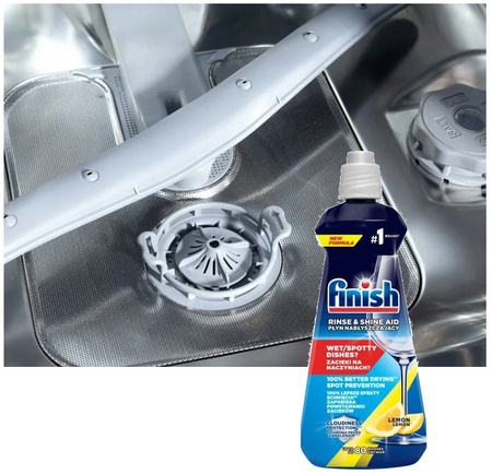 Finish Płyn Nabłyszczający do Naczyń Nabłyszczacz do Zmywarki LEMON 400ml