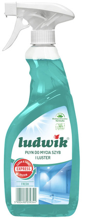 LUDWIK Płyn do Mycia Szyb i Luster Fresh 600ml Biodegradowalny bez Smug