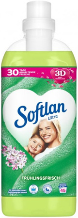 Softlan 3D Ultra Koncentrat Wiosna Zielony Płyn do Płukania Tkanin 45p DE x3