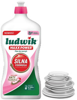 Ludwik MAXX POWER Płyn do Mycia Naczyń Silna Formuła na Tłuszcz Granat 725g