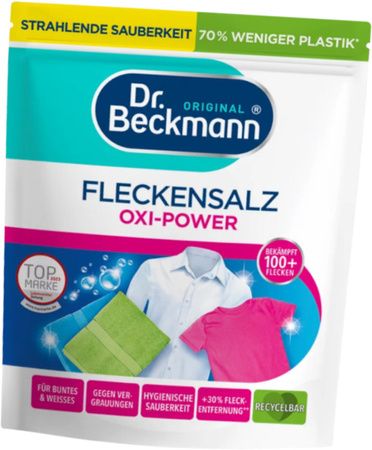 DR. BECKMANN OXI-POWER SÓL DO ODPLAMIANIA PRANIA KOLOROWEGO ODPLAMIACZ 400G