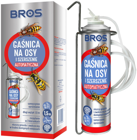 Gaśnica Automatyczna na Osy i Szerszenie BROS - Usuwanie Gniazd +1,5m Rurka