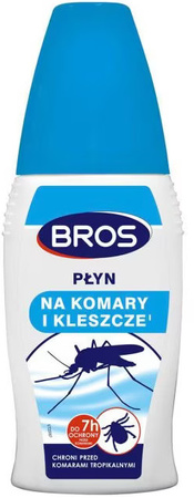 BROS Płyn Spray na Komary Kleszcze Meszki 4-8h XL 100ml