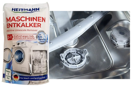 Heitmann 175g Entkalker Odkamieniacz do Pralek i Zmywarek 3w1 Skuteczny