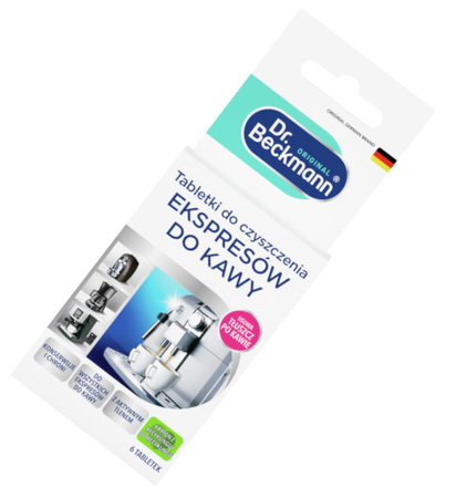 Dr. Beckmann Czyścik Tabletki do Czyszczenia Ekspresów do Kawy 6 x 1,6g