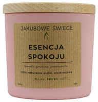 JAKUBOWE ŚWIECE Esencja Spokoju Zapachowa Świeca Sojowa z Naturalnymi Olejkami 180g