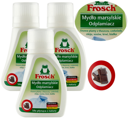 FROSCH Odplamiacz Precyzyjny Uniwersalny Mydło Marsylskie Kolor Biel 225 ml