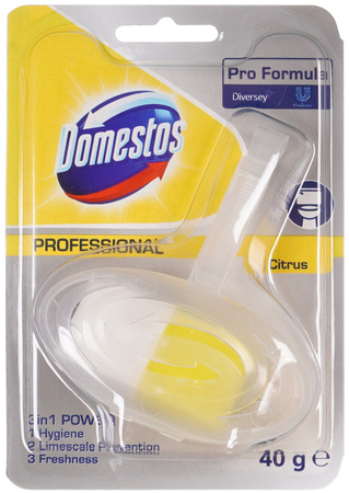 DOMESTOS Zawieszka Kostka 3 w 1 do WC na Kamień Wymienny Wkład Cytrynowa x2