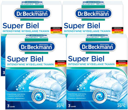 Dr. Beckmann Super Biel Proszek do Wybielania Tkanin 12x40g