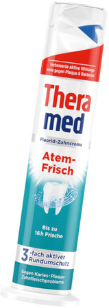 Theramed Atem-Frisch Odświeżająca Oddech Pasta do Mycia Zębów 3w1 Tuba 200ml