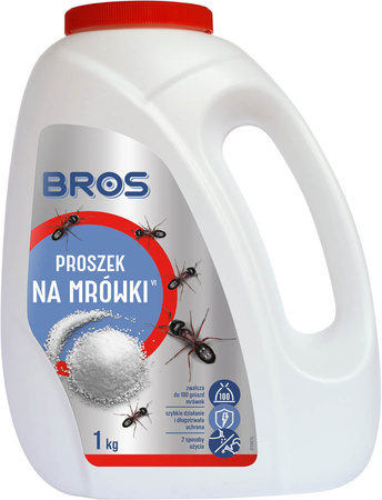 BROS Proszek na Mrówki Uniwersalny Preparat Likwidujący Mrówki Gniazda 1 kg