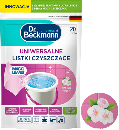 Dr. Beckmann Magic Leaves Listki Czyszczące Uniwersalne Rozpuszczalne x20