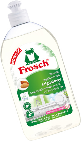 FROSCH Ekologiczny Płyn do Mycia Naczyń Łagodny Migdał Biodegradowalny 0,5L