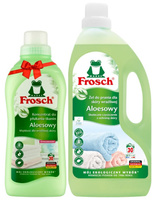 Frosch Żel do Prania Płyn Koncentrat 1,5L Płyn do Płukania Tkanin 750ml EKO Aloes