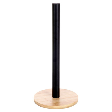 Stojak na ręcznik papierowy metalowy czarny 32,5 cm