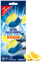 Gut&Gunstig Zawieszka Odświeżacz Zapach do Zmywarek Cytrynowa 2x60 Myć