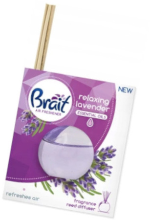 Brait Odświeżacz Patyczki Zapachowe Relaxing Lavender 40 ML Relaks i Spokój