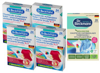 Dr. Beckmann Chusteczki 3w1 do Prania Wyłapujące Kolor Brud 96 szt + 20 EKO