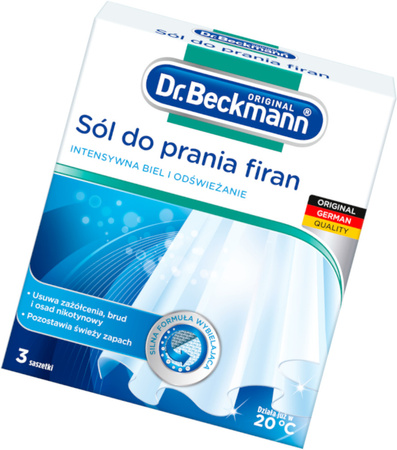 Dr. Beckmann Sól do Prania Firan Intensywna Biel i Odświeżanie 3 x 40g