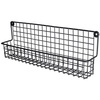 Półka ścienna na przyprawy metalowa czarna loft 39,5x6,5x14cm