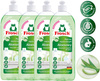 FROSCH Ekologiczny Aloesowy Płyn do Mycia Naczyń z Ecolabel Hipoalergiczny 750ml x4