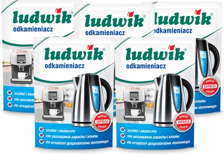 LUDWIK Odkamieniacz AntiCalc Ekspres Czajnik 20g x5