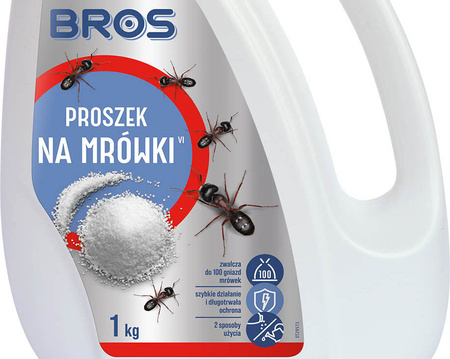 BROS Proszek na Mrówki Uniwersalny Preparat Likwidujący Mrówki Gniazda 1 kg