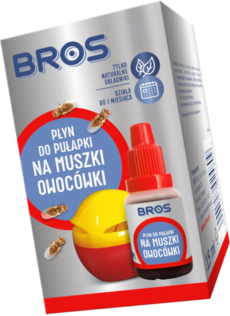 BROS Płyn Uzupełniający do Pułapki na Muszki Owocówki z Naturalny 15ml
