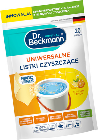 Dr. Beckmann Magic Leaves Listki Czyszczące Uniwersalne Rozpuszczalne x20