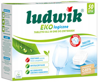 LUDWIK Ekologiczne Tabletki All in1 do Zmywarki Biodegradowalne 900g -50szt