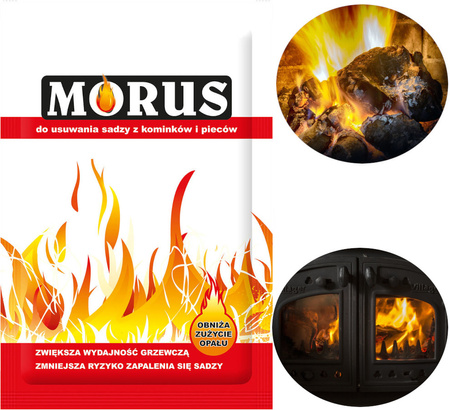 MORUS – Proszek do Kominków i Pieców na Drewno Węgiel do Usuwania Sadzy 50g