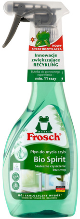 Frosch Ekologiczny Płyn do Mycia Szyb Bio Spirit Ecolabel Bez Smug 500ml