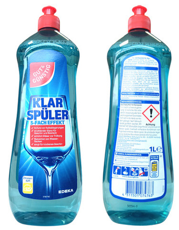 Gut&Gunstig Klarspuler Nabłyszczacz do Zmywarek Cytrynowy Skuteczny 1l