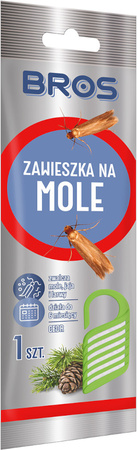 BROS Zawieszka na Mole do Garderoby Ochrona Ubrań Przeciw Molom Cedrowa