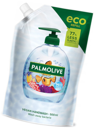 PALMOLIVE Aquarium Wegańskie Mydło do Mycia Rąk w Płynie 4x500ml Eko Zapas