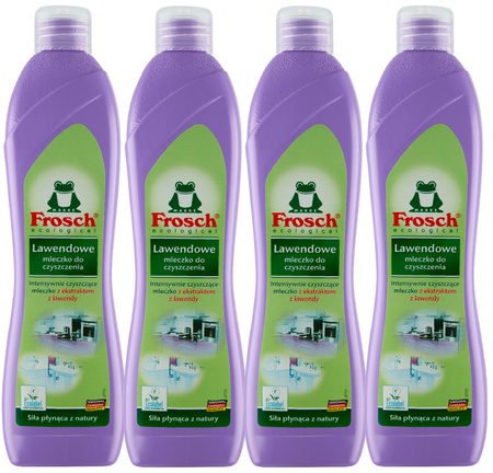 Frosch Ekologiczne Lawendowe Mleczko do Czyszczenia Kuchni i Łazienki 500ml x4