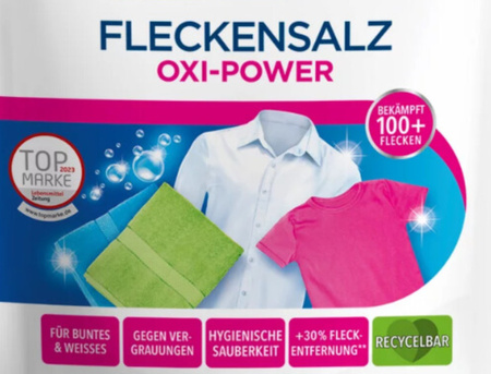 DR. BECKMANN OXI-POWER SÓL DO ODPLAMIANIA PRANIA KOLOROWEGO ODPLAMIACZ 400G