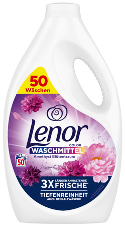 Płyn do Prania Ubrań Tkanin Lenor Kolor 50 prań 2,5L Kwiatowy Pachnący DE