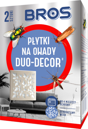 BROS Duo Decor Płytka na Muchy Mole do 4 mcy 2szt