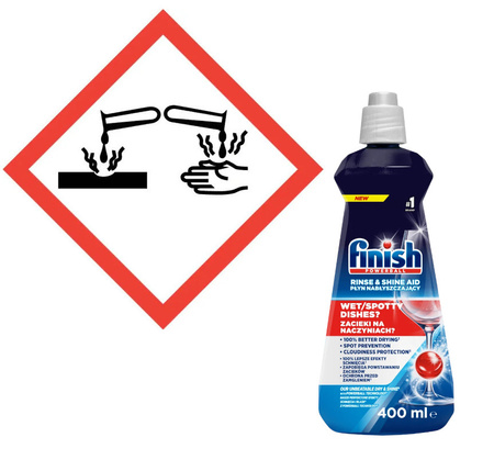 Finish Płyn Nabłyszczający do Naczyń Nabłyszczacz do Zmywarki 400ml