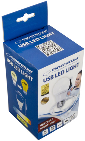 ESPERANZA ŻARÓWKA LAMPKA TURYSTYCZNA LED USB 5W