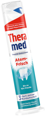 Theramed Atem-Frisch Odświeżająca Oddech Pasta do Mycia Zębów 3w1 Tuba 200ml