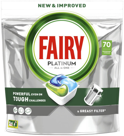 FAIRY PLATINUM All in 1 Kapsułki do Zmywarki 70 szt x2