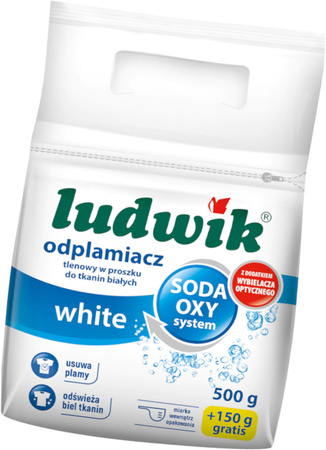 LUDWIK SODA OXY Odplamiacz do Prania Białych Tkanin 650g