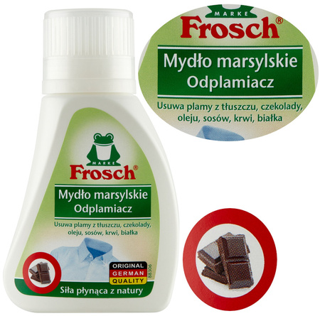 FROSCH Odplamiacz Precyzyjny Uniwersalny Mydło Marsylskie Kolor i Biel 75ml