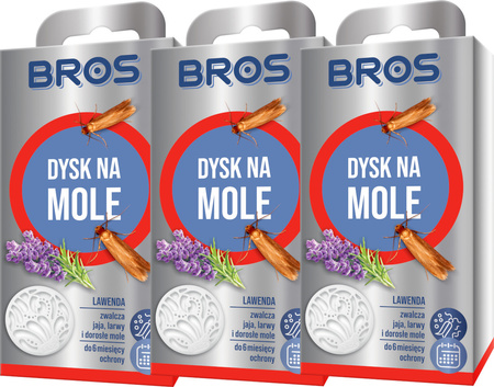 BROS Dysk na Mole Odzieżowe Lawenda do 6 mcy x3